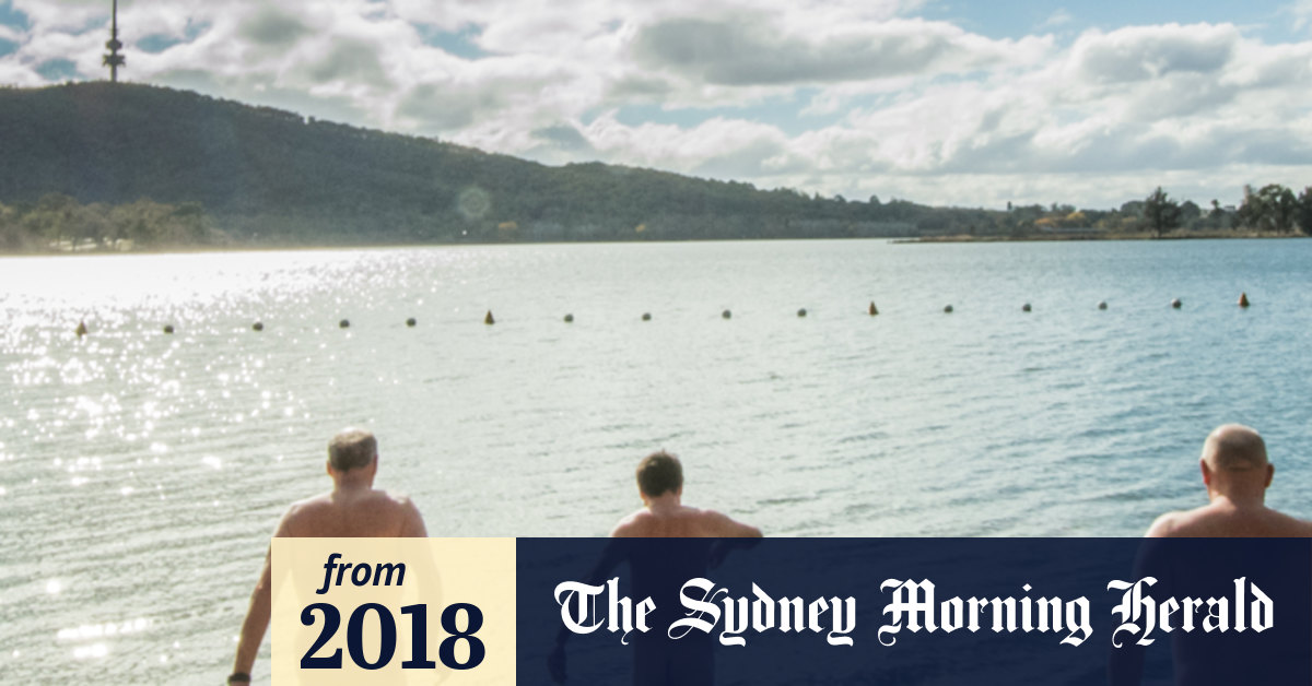 Swimming nude in the lake in winter? You'd have to be nuts